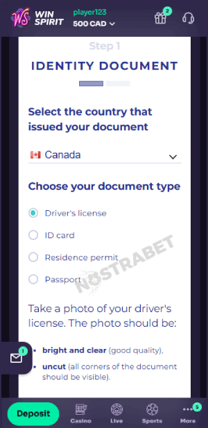 winspirit verification docs