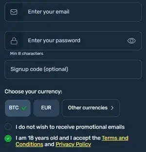 winz casino bonus code enter