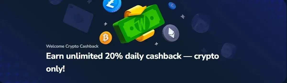 winz welcome bonus crypto cashback