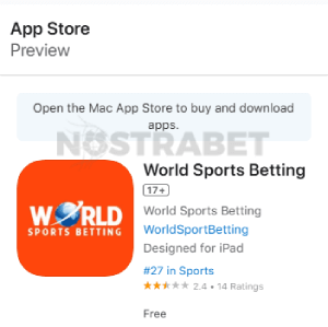 world sports betting iOS app