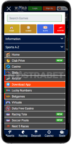 world sports betting mobile play