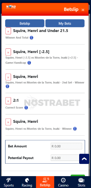 world sports betting place a bet