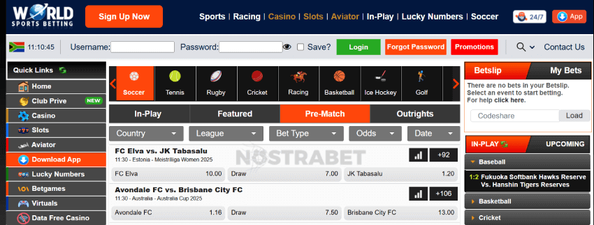 world sports betting sportsbook