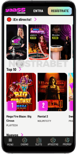 Yaass casino version movil