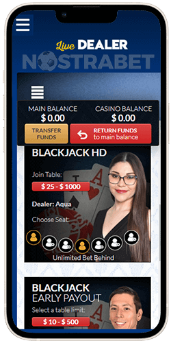 Yabby Casino iOS Live Dealer Games