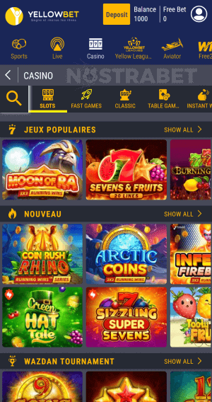 Yellowbet Congo casino mobile