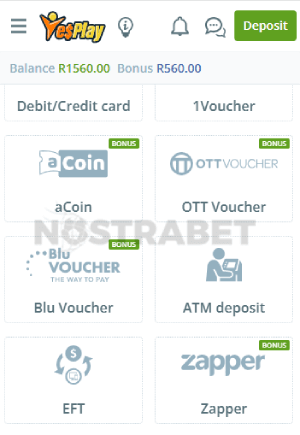yesplay payment methods