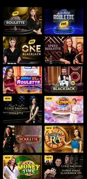 zet casino live games
