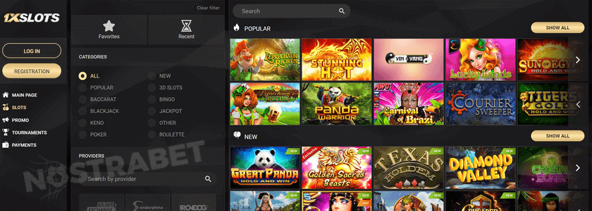 1xslots casino slot games