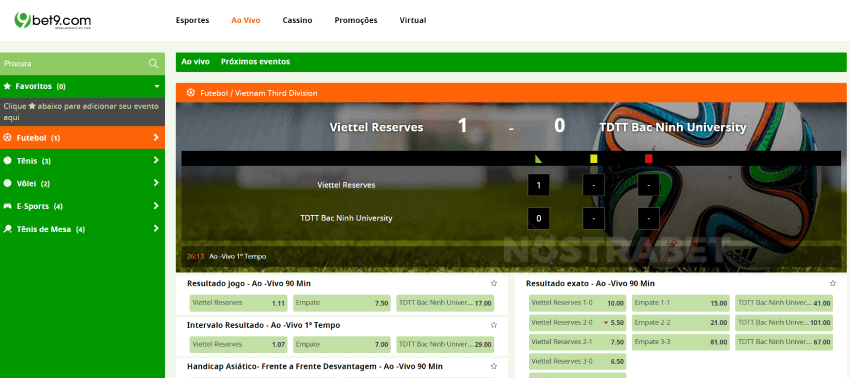 bet9 ao vivo