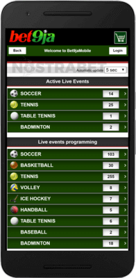 bet9ja old android app live betting