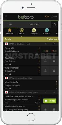 Sports Section in Betboro's iOS App