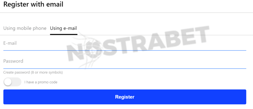betmaster registration form