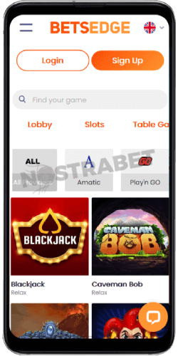 BetsEdge Casino Mobile Version