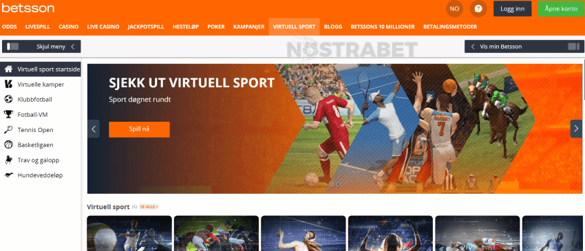 betsson virtuell sport