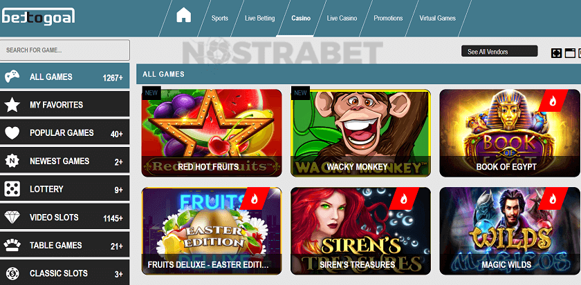 BetToGoal casino