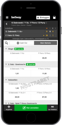 betway ios applikation live wetten
