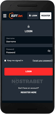 Buff.bet mobile login for Android