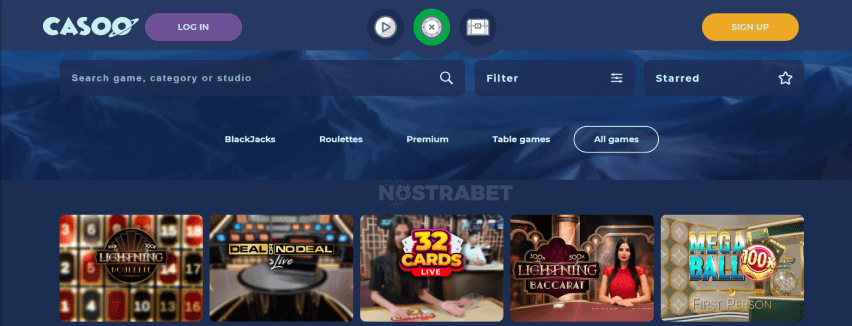 Casoo Casino Live Games