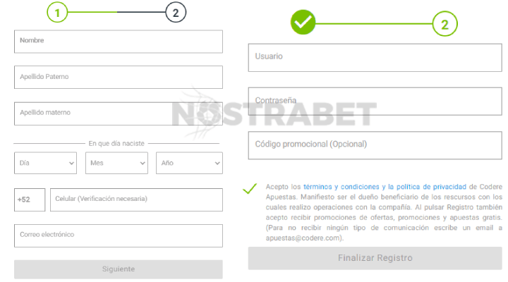 registro codere
