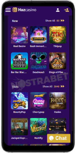 Haz Casino Mobile Version
