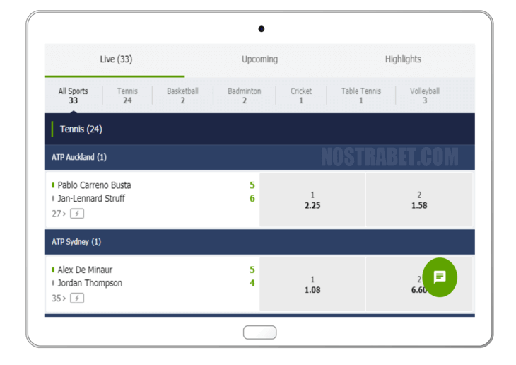 mobile website version betrally