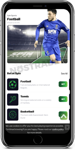 spinsports ios app sports betting