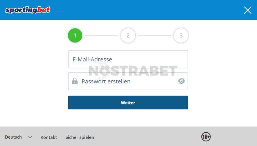 Sportingbet Anmeldungablauf