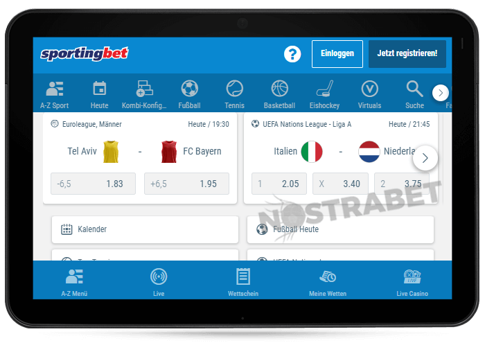 Sportingbet für Tabletten