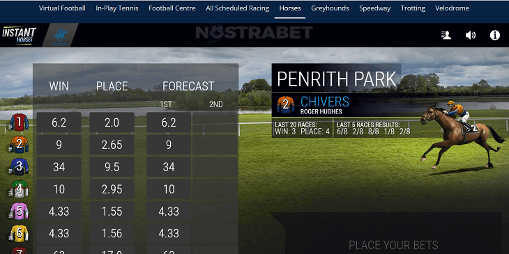 Sportingbet's virtual horses