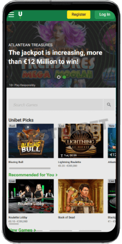 Unibet mobile casino