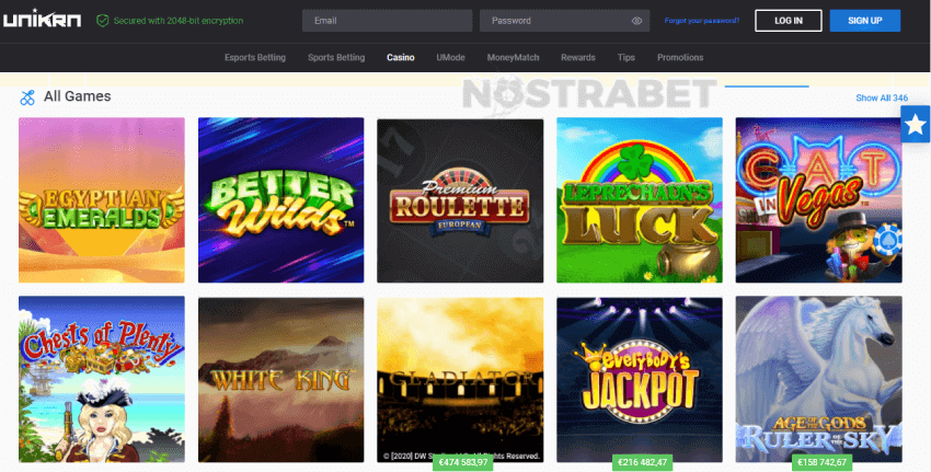 unikrn casino slots
