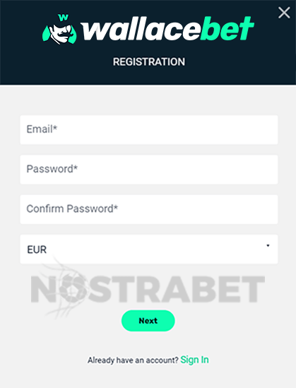 Wallacebet Registration Form